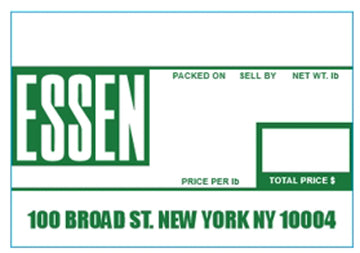 ESSEN LSE801B Printing Scale Label, 58 x 40 mm, UPC, 12 Rolls of 700 Labels